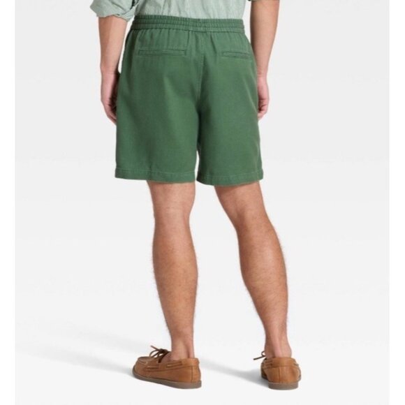 Goodfellow & Co Mens Vintage 7 " Elevated Washed Pull- On Shorts Green Size S - Picture 2 of 11